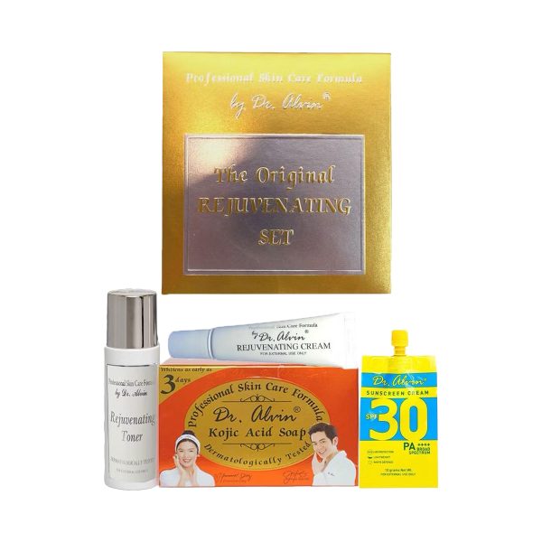 Dr alvin rejuvenating gold set 4 in 1 set for anti-wrinkle, anti-acne, and whitening